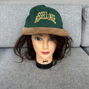Vintage Russell Sage College Troy NY Baseball Cap Hat Classic Sportswear USA